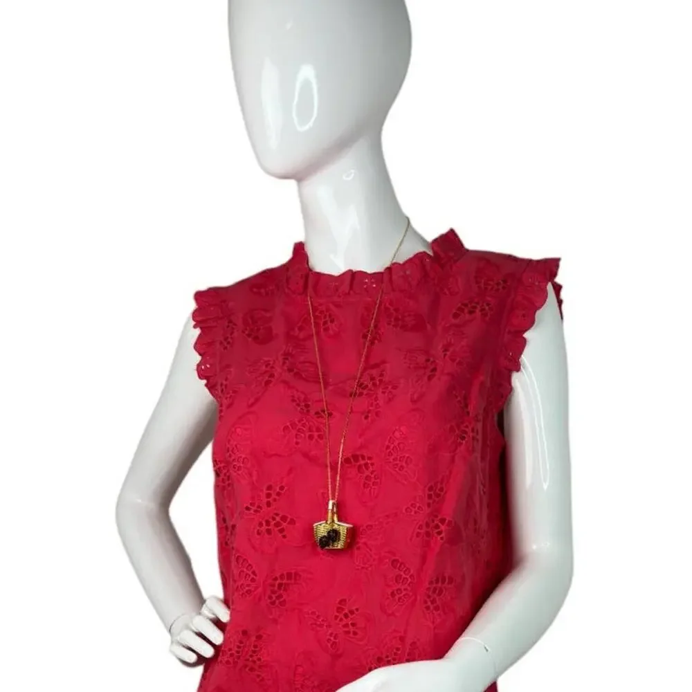 Kate Spade Picnic Perfect Basket Strawberry Pendant Long Necklace